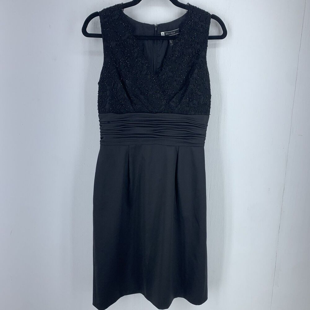 JS Boutique 8 Formal Cocktail Evening Party Dress LBD Glam Prom Goth Black